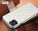 Leather Diamond-Pattern Phone Case