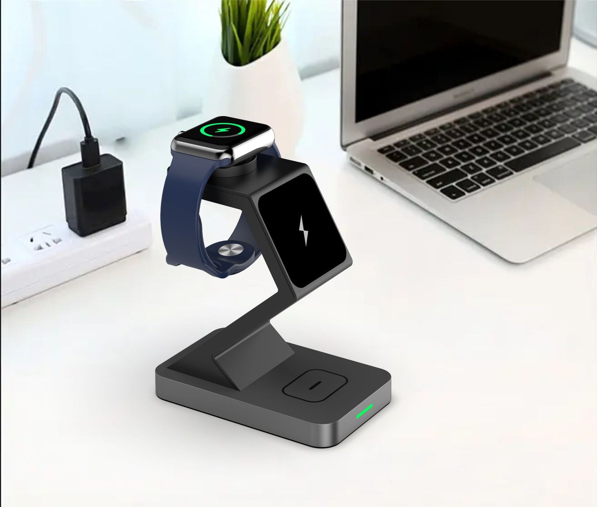 Three In One Magnetic Wireless Charger Phone Holder