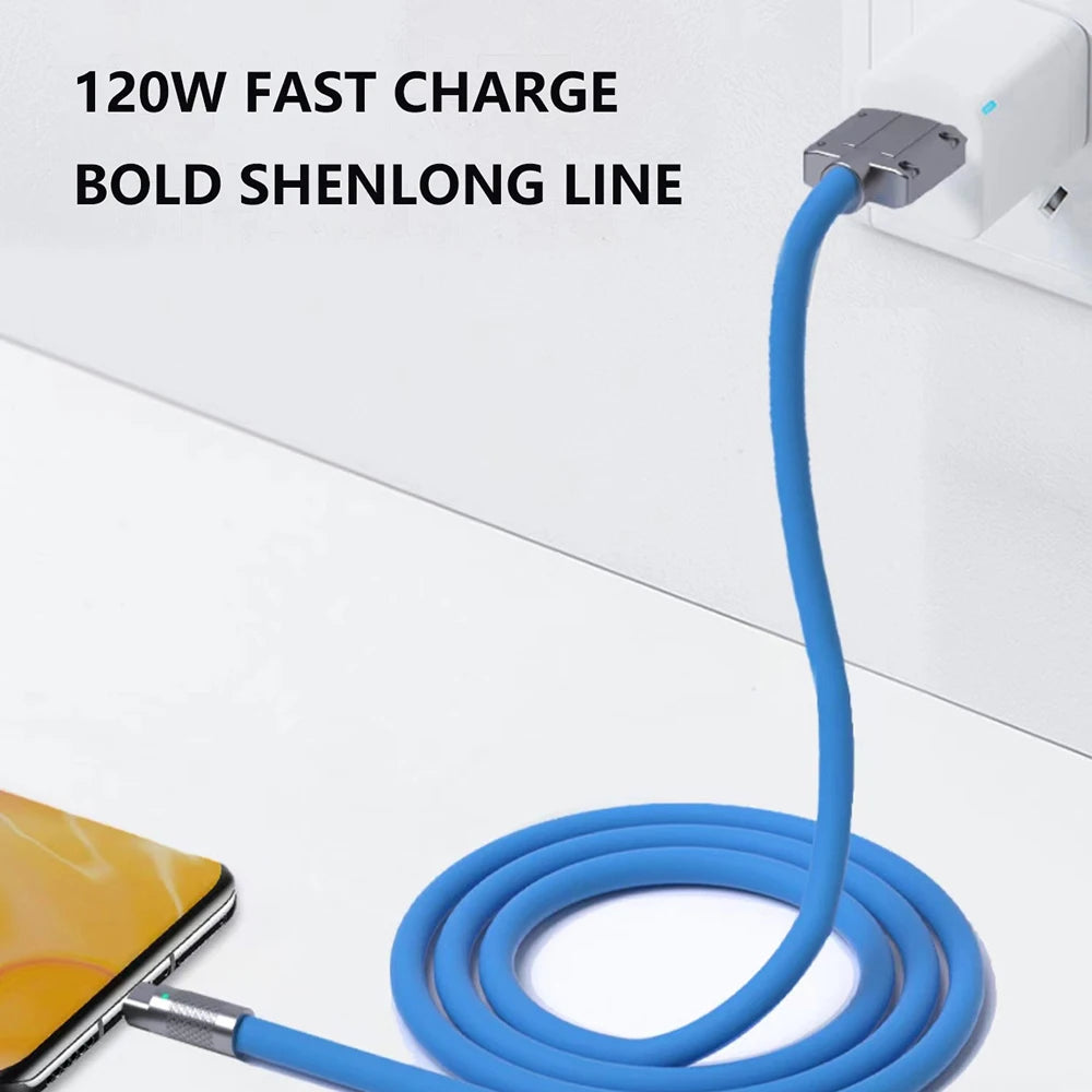 120W 6A Super Fast Charge Type C Cable